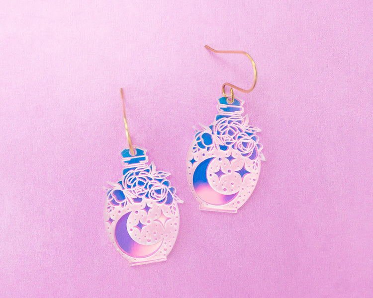 Witchy Potion Iridescent Earrings