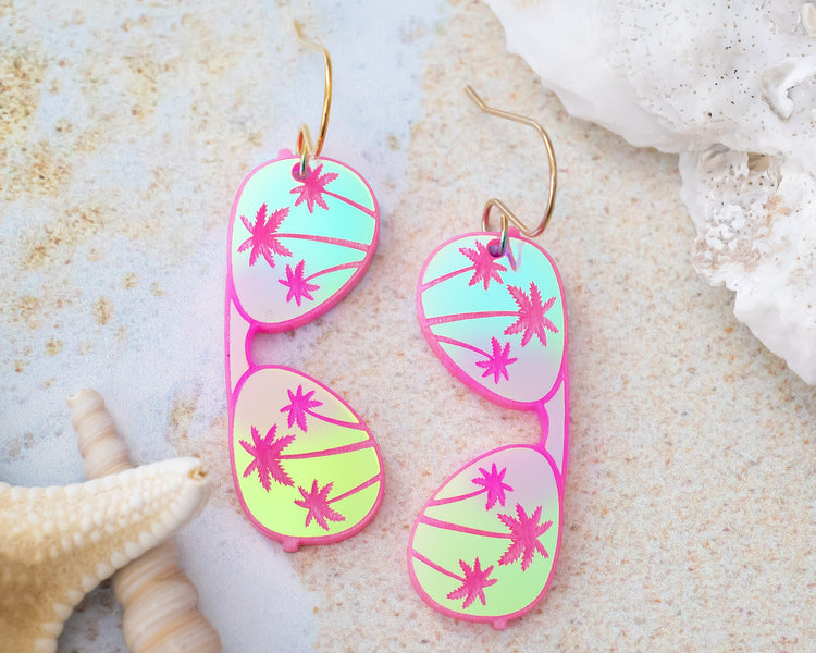 Holographic Sunglasses Earrings