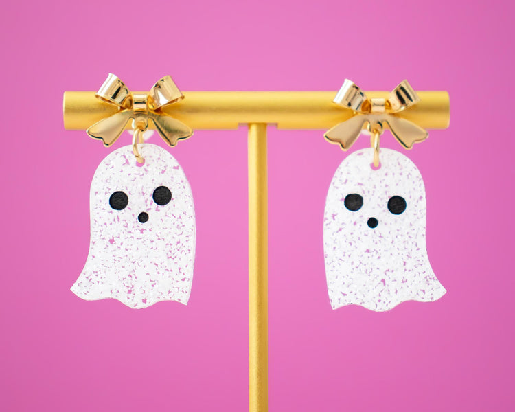 Cute Bow Ghost Earrings