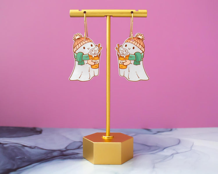 Ghost Latte Fall Earrings