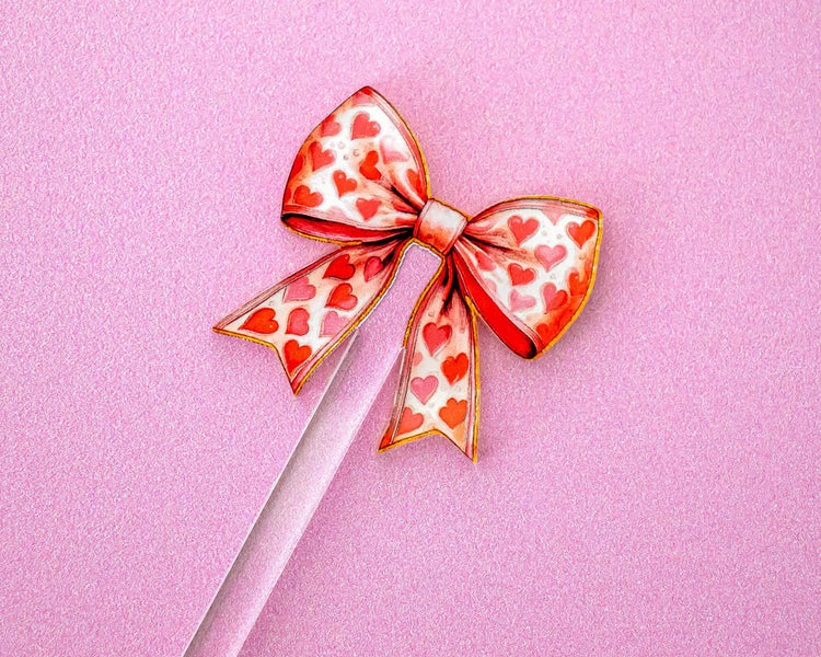 Valentine's Bow Drink Stirrers