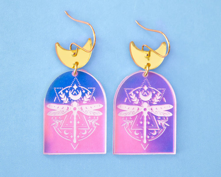 Celestial Dragonfly Earrings