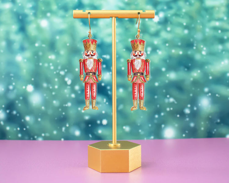 Red Nutcracker Earrings