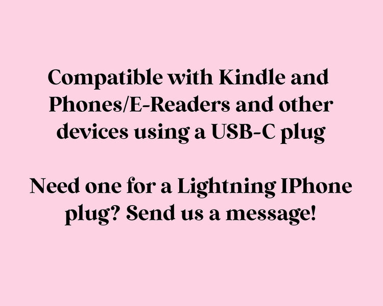 Retro Dog Reading E-Reader Charm, Dust Plug Phone Charm