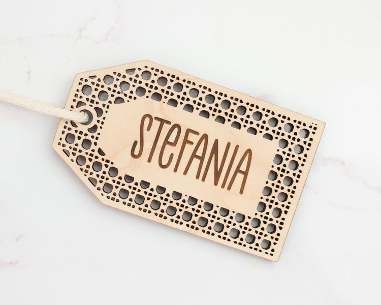 Rattan Name Tags
