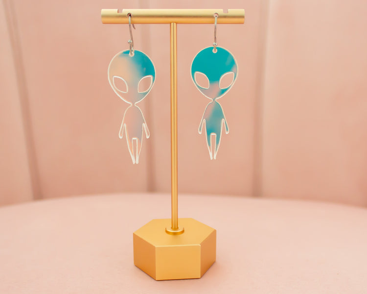 Alien Holographic Acrylic Earrings