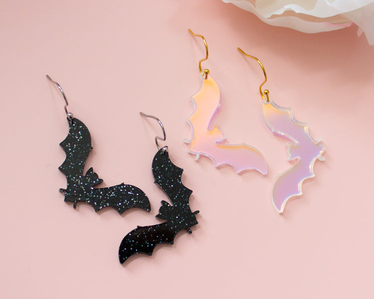 Bat Acrylic Earrings