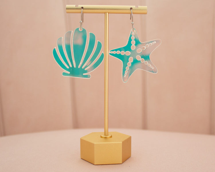 Sea Shell & Starfish Mismatched Earrings