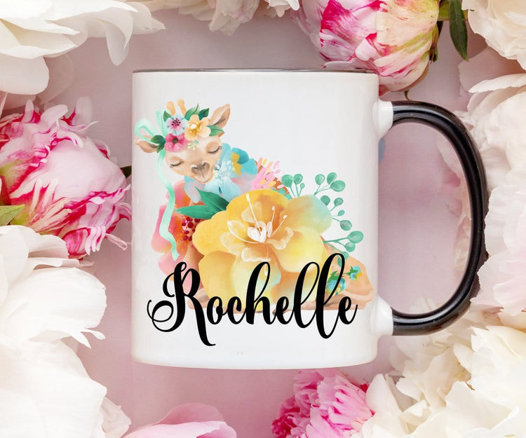 Giraffe Coffee Mug With Personalized Name