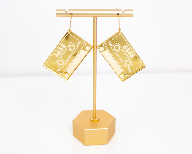 Mix Tape Retro Acrylic Earrings