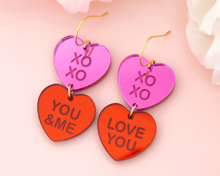 Conversation Hearts Earrings