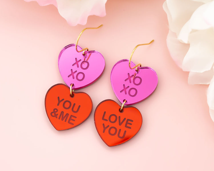 Conversation Hearts Earrings