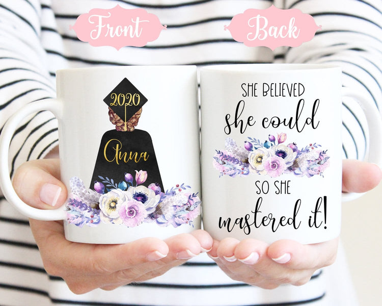 Graduation Gift For Her She Believed She Could So She Mastered It Personalized Mug
