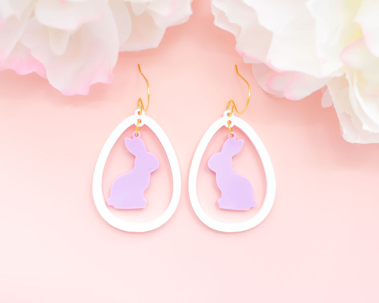 Bunny Egg Easter Earrings