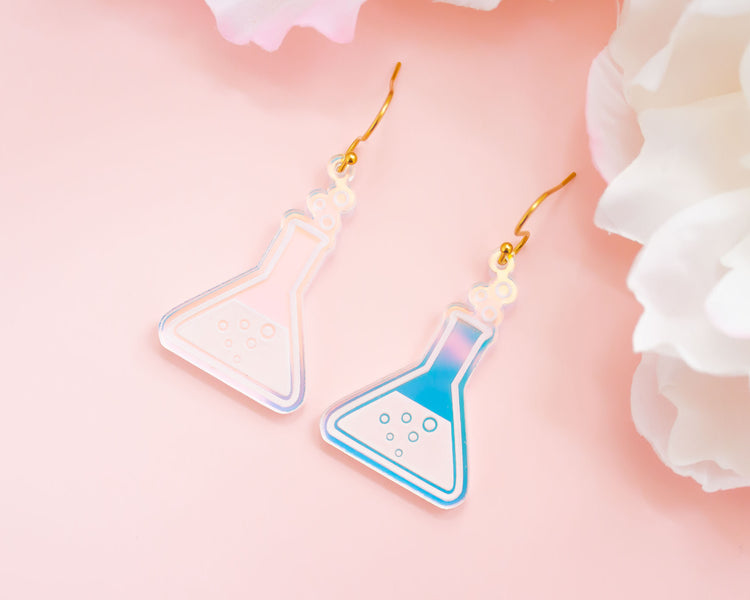 Science STEM Holographic Acrylic Earrings