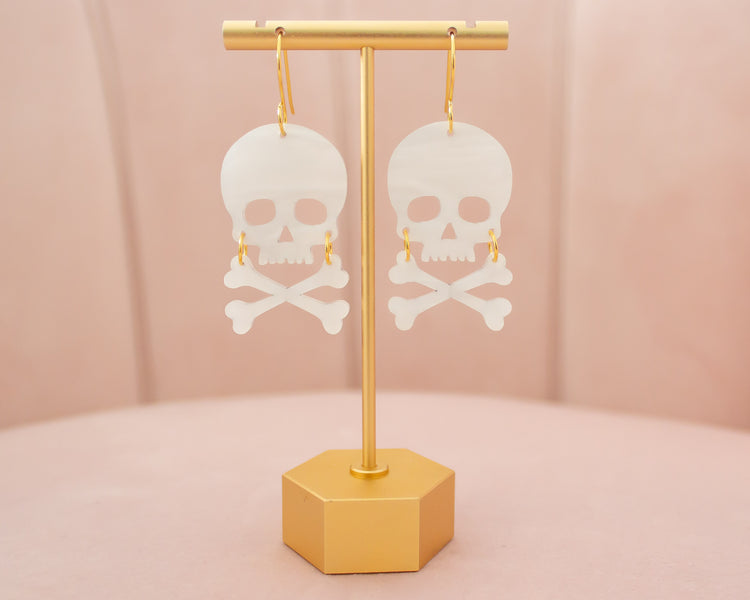 Skull & Bones Acrylic Earrings