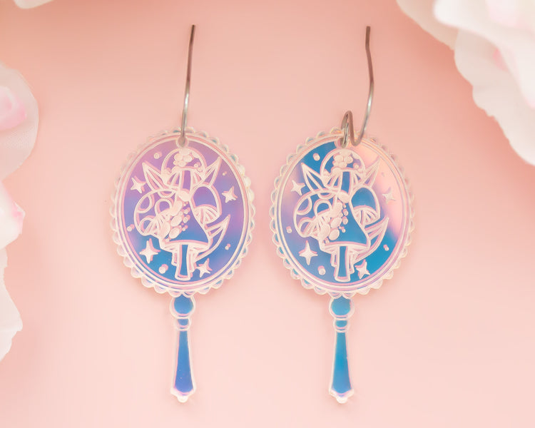 Celestial Mirror Holographic Acrylic Earrings