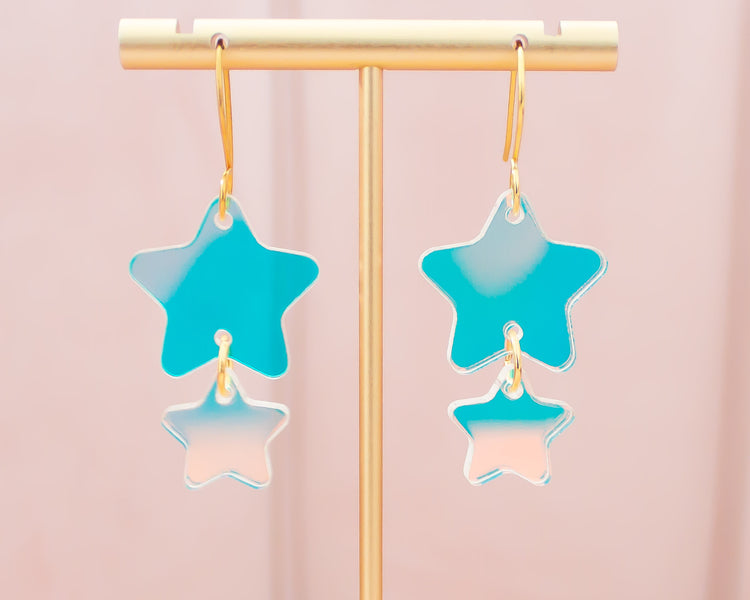 Star Celestial Holographic Acrylic Earrings