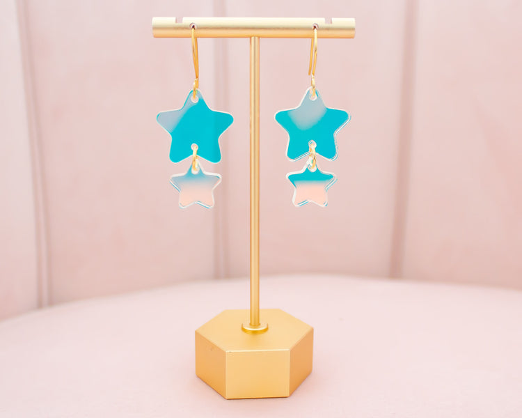 Star Celestial Holographic Acrylic Earrings