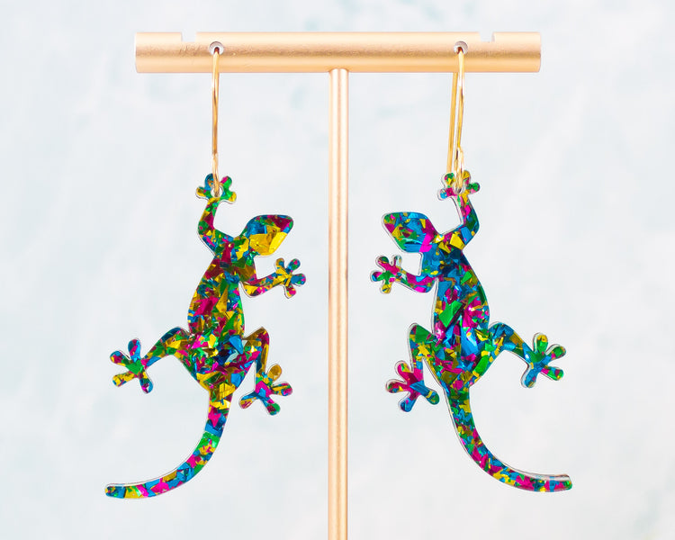 Lizard Acrylic Earrings