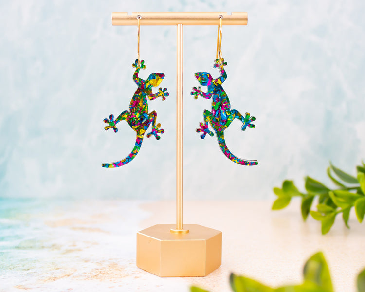 Lizard Acrylic Earrings
