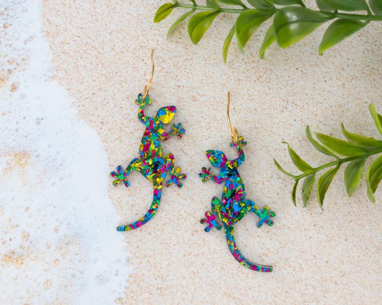 Lizard Acrylic Earrings
