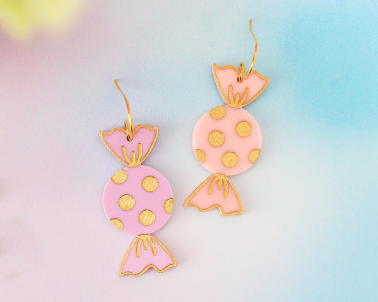 Mismatch Pastel Candy Earrings