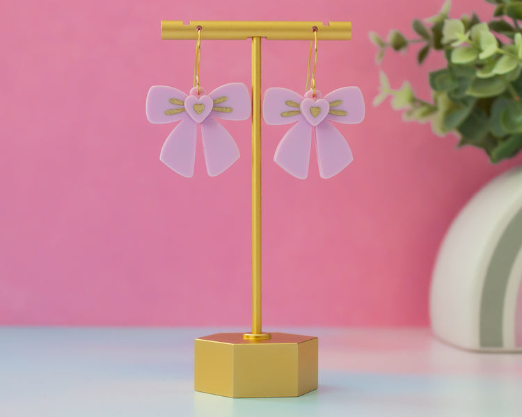 Pastel Bows Acrylic Earrings