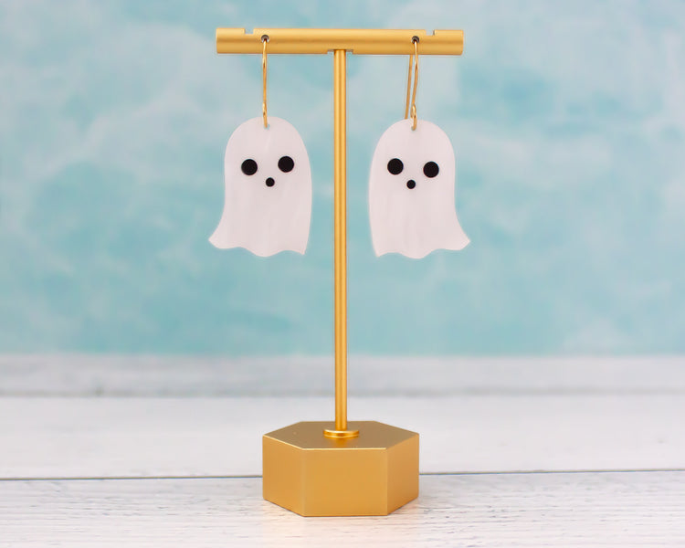 Cute Ghost Acrylic Halloween Earrings