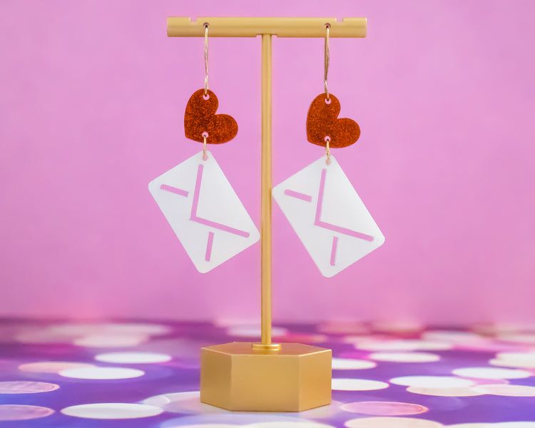Love Letter Heart Earrings
