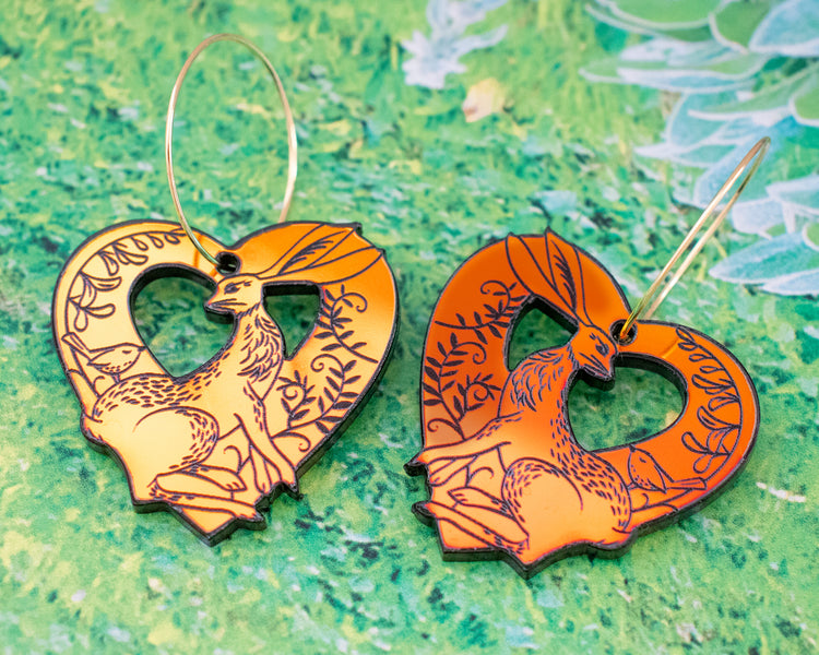 Holographic Rabbit Earrings