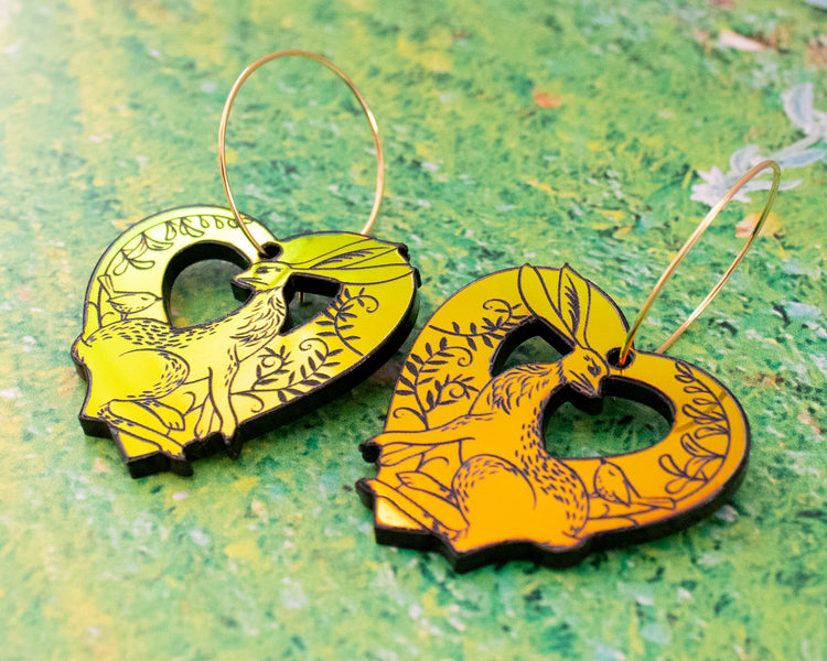 Holographic Rabbit Earrings