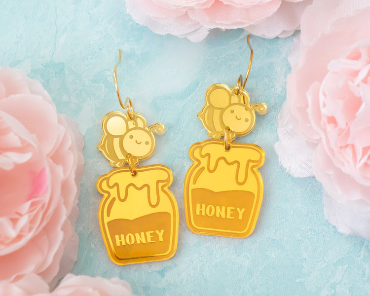 Honey Bee Earrings