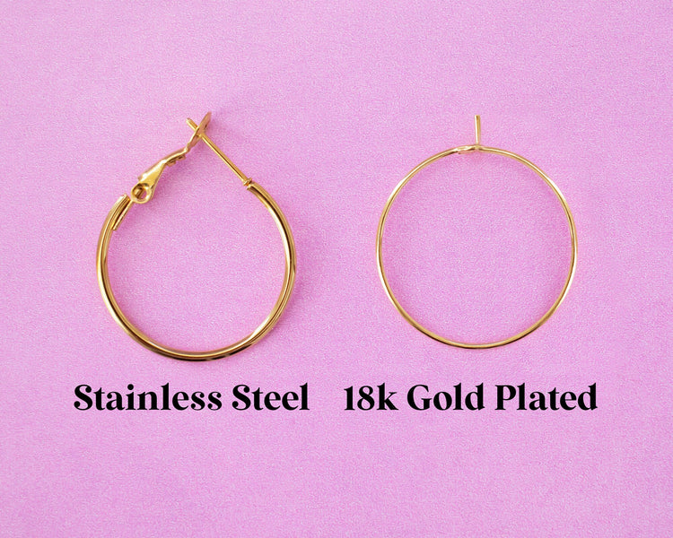 Celestial Moth Hoop Earrings