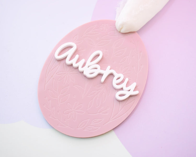 Flower Egg Easter Basket Tag