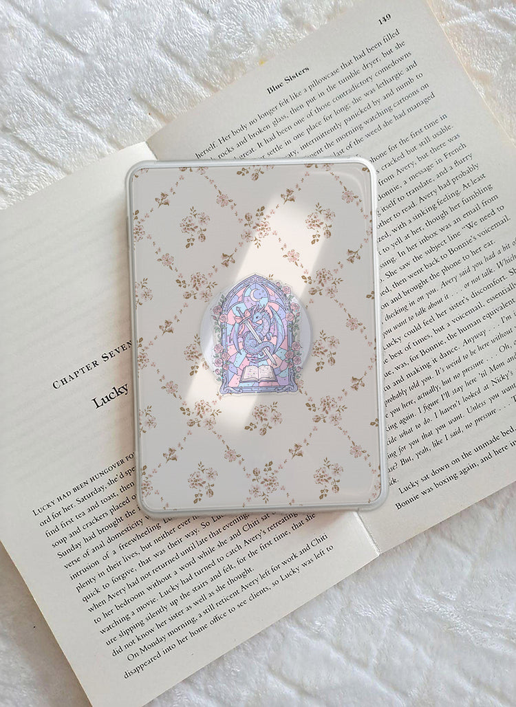 Pastel Stained Glass Dragon magnetic phone grip, additional product photo 3
