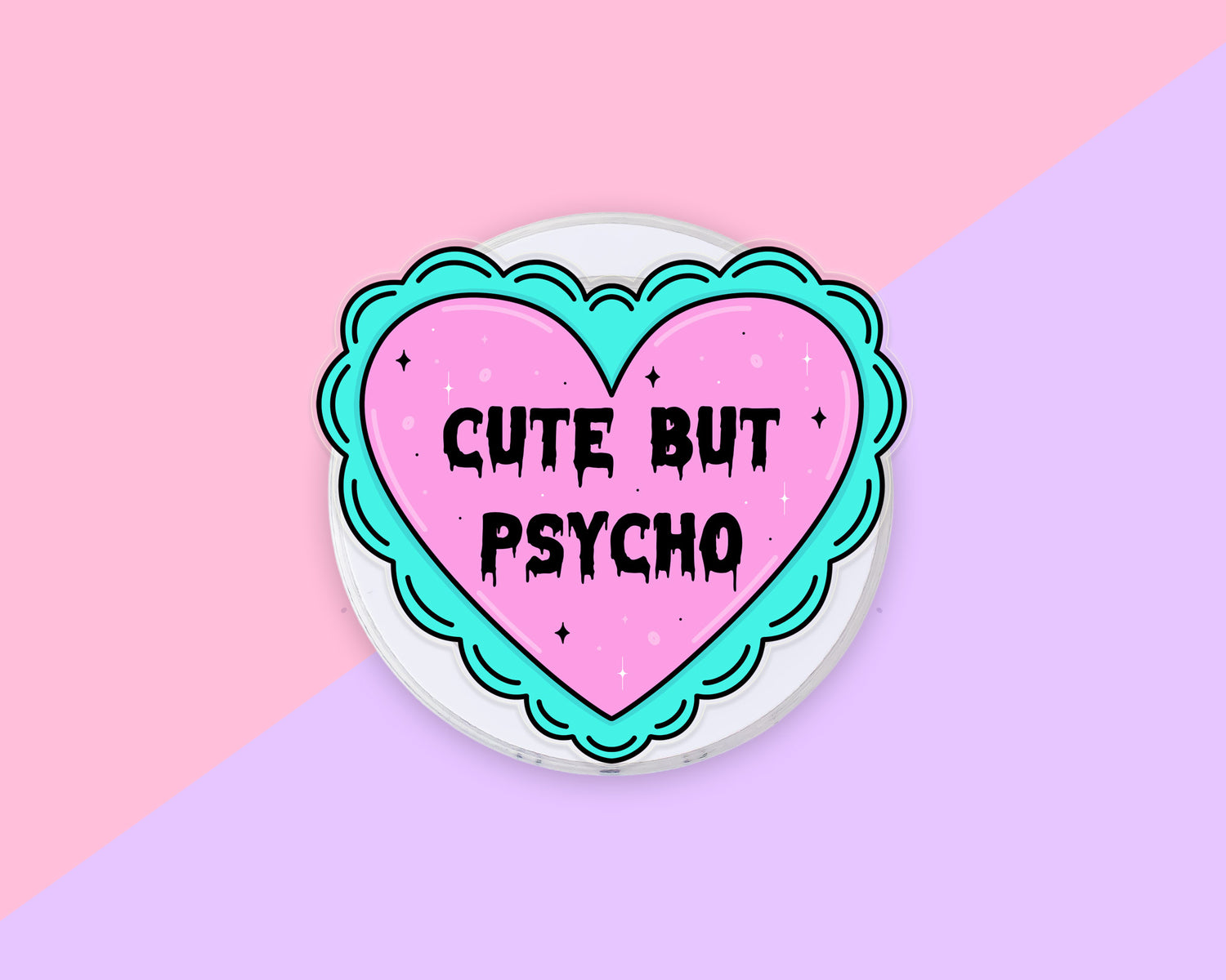 Cute But Psycho magnetic phone grip, additional product photo 3