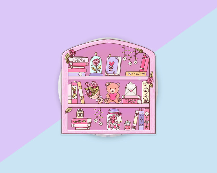 Romance Bookshelf magnetic phone grip, additional product photo 3
