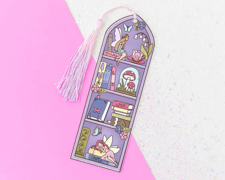 Purple Fairy Arch Acrylic Bookmark