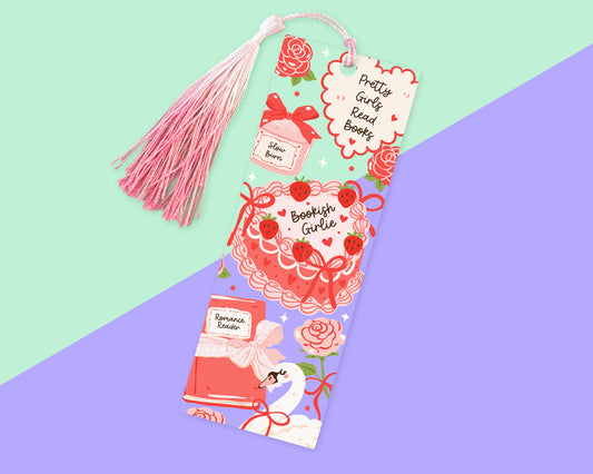 Bookish Girlie Romance Acrylic Bookmark