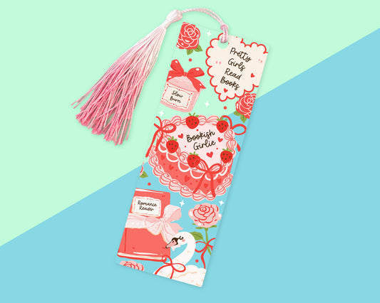 Bookish Girlie Romance Acrylic Bookmark
