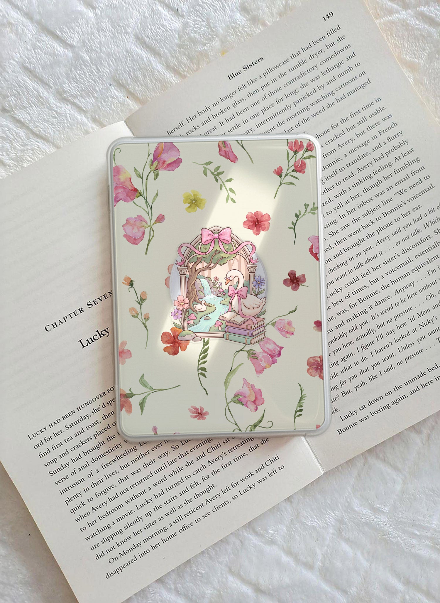 Bookish Goose Garden magnetic phone grip, additional product photo 2