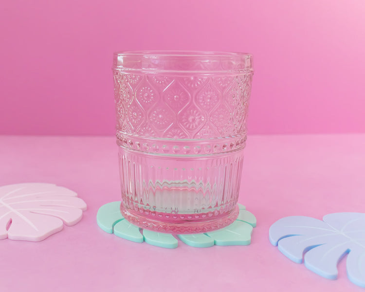Pastel Monstera Leaf Acrylic Coaster