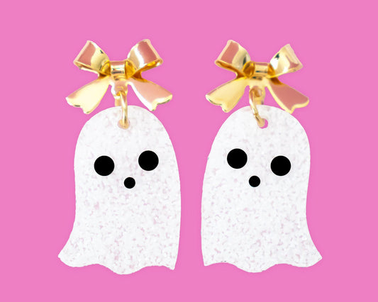 Cute Bow Ghost Earrings