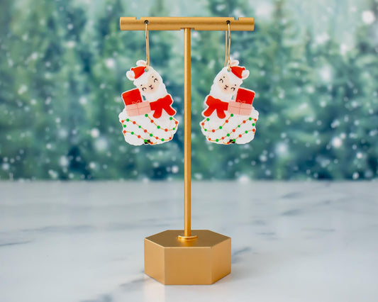 Christmas Llama Earrings