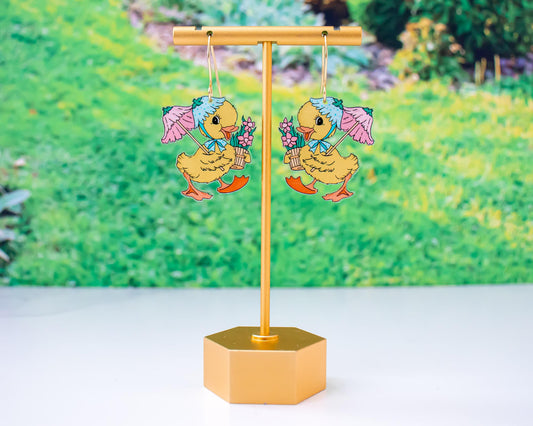 Spring Duck Earrings