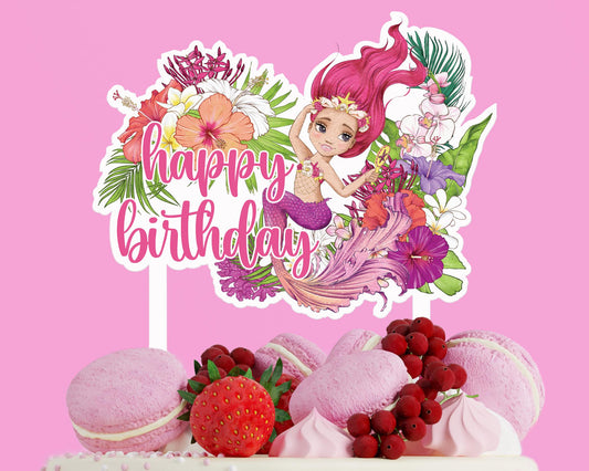 Mermaid Birthday Cake Topper