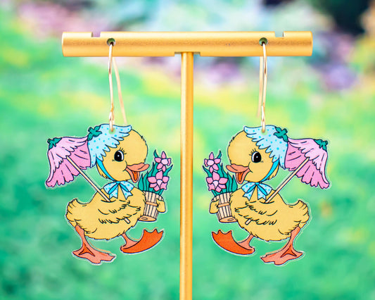 Spring Duck Earrings