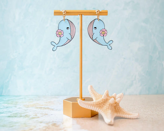 Cute Whale Earrings