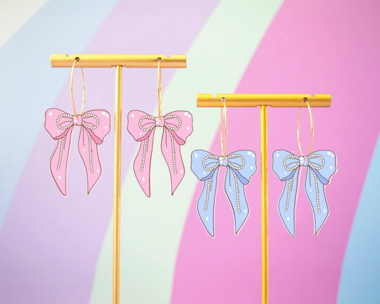 Pearl Bow Earrings